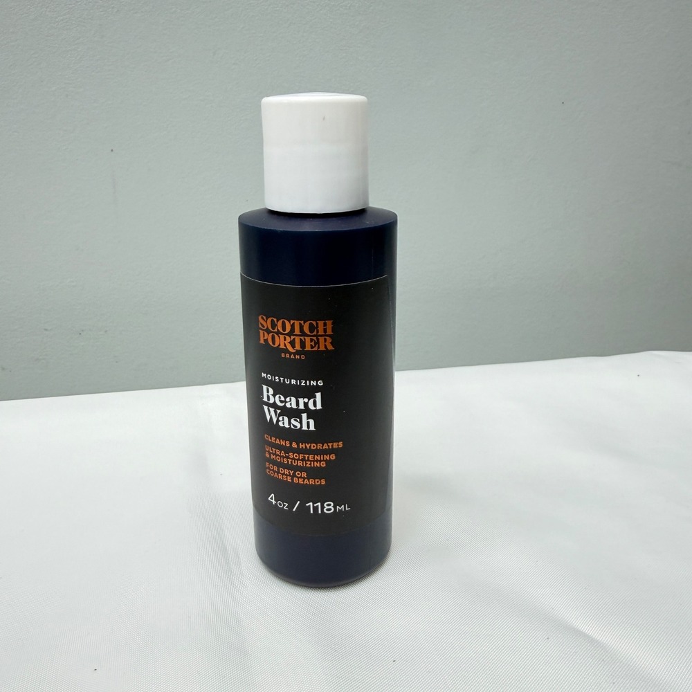 Scotch Porter Moisturizing Beard Wash 4oz for Dry Coarse Beards New Sealed